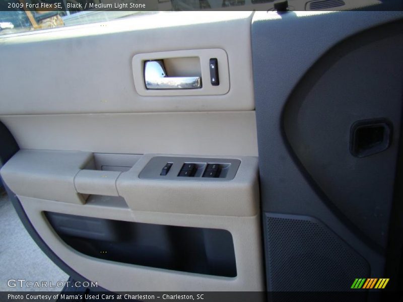 Black / Medium Light Stone 2009 Ford Flex SE