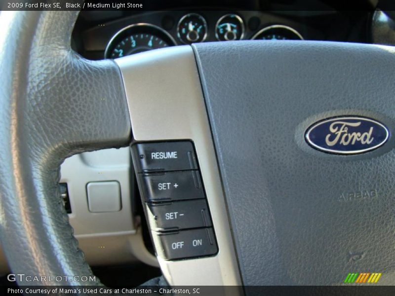 Black / Medium Light Stone 2009 Ford Flex SE