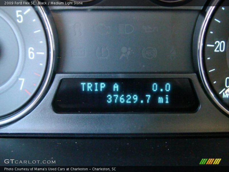 Black / Medium Light Stone 2009 Ford Flex SE