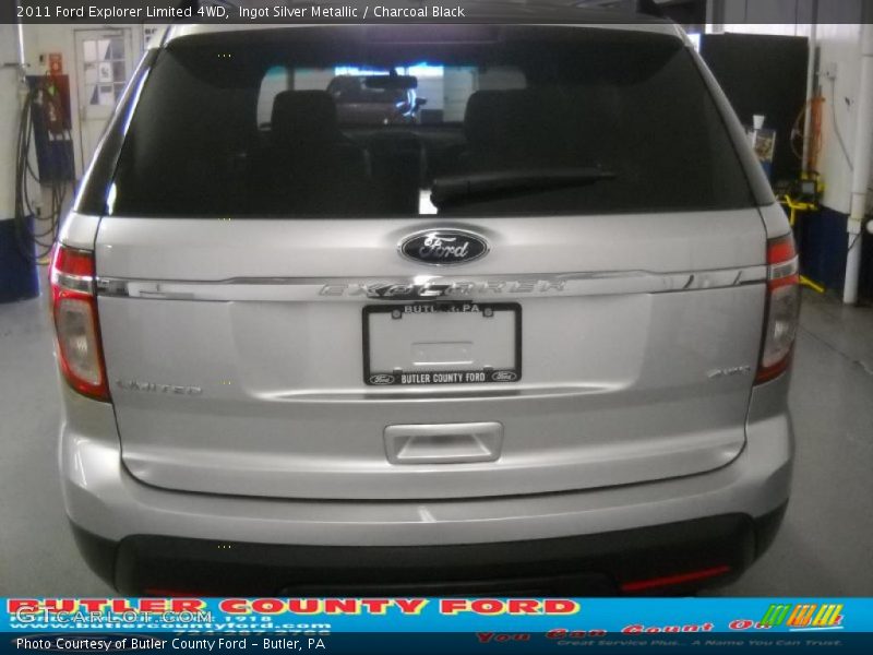Ingot Silver Metallic / Charcoal Black 2011 Ford Explorer Limited 4WD
