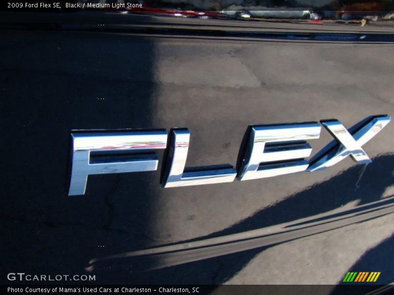 Black / Medium Light Stone 2009 Ford Flex SE