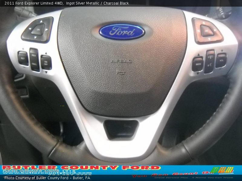 Ingot Silver Metallic / Charcoal Black 2011 Ford Explorer Limited 4WD