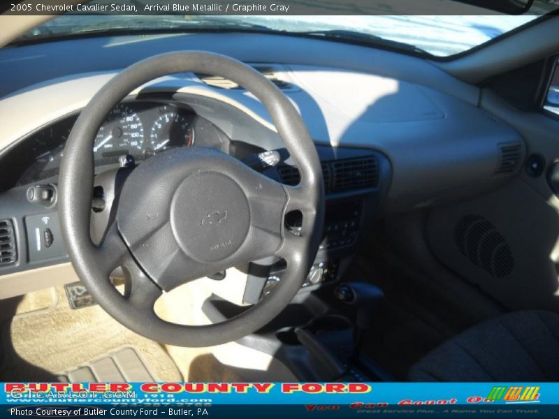 Arrival Blue Metallic / Graphite Gray 2005 Chevrolet Cavalier Sedan