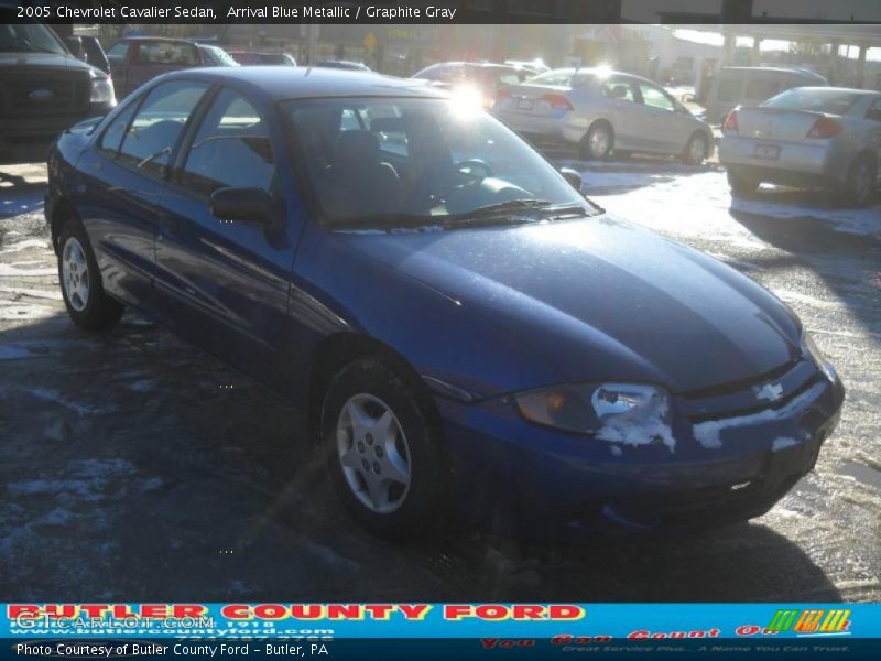 Arrival Blue Metallic / Graphite Gray 2005 Chevrolet Cavalier Sedan