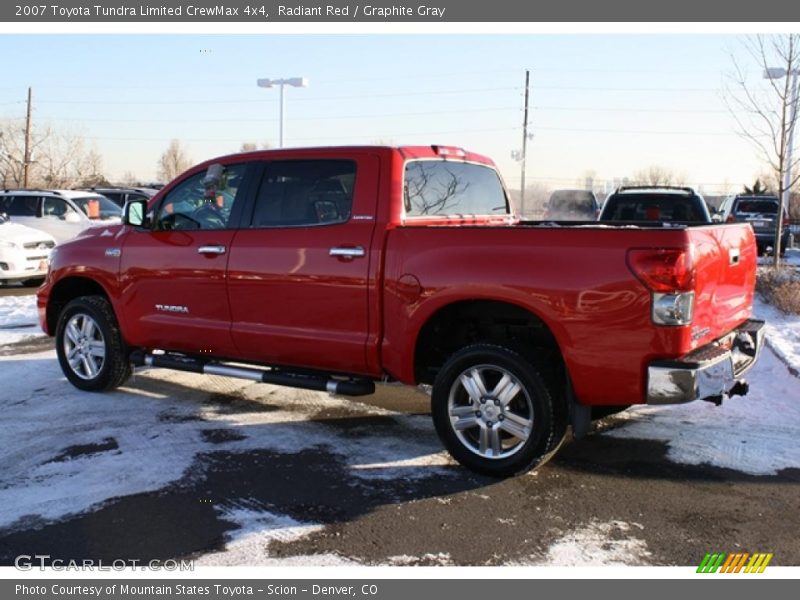 Radiant Red / Graphite Gray 2007 Toyota Tundra Limited CrewMax 4x4
