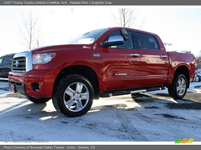 Radiant Red / Graphite Gray 2007 Toyota Tundra Limited CrewMax 4x4