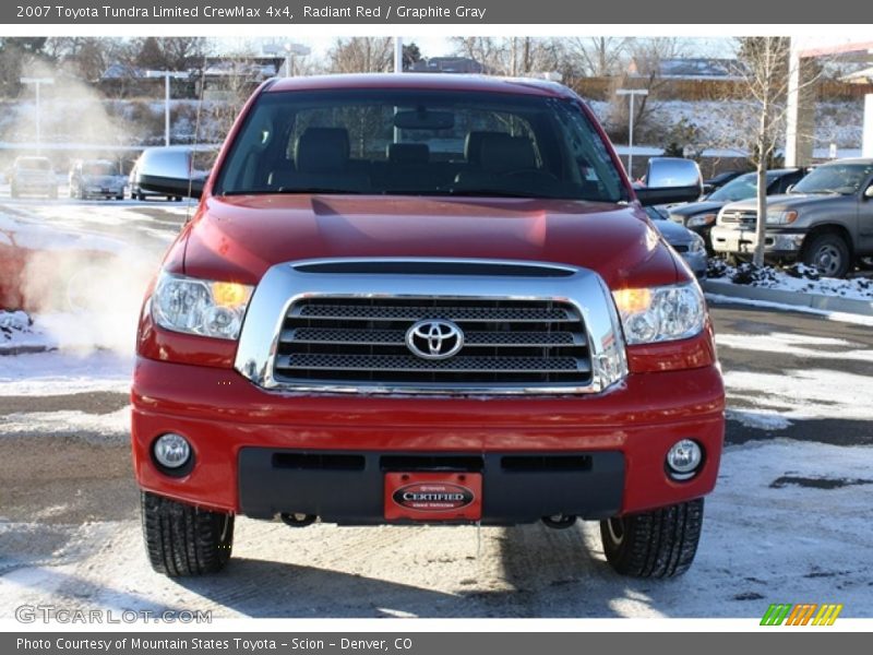 Radiant Red / Graphite Gray 2007 Toyota Tundra Limited CrewMax 4x4