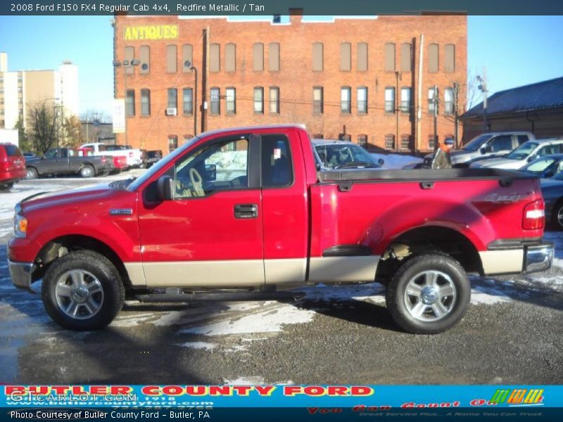 Redfire Metallic / Tan 2008 Ford F150 FX4 Regular Cab 4x4