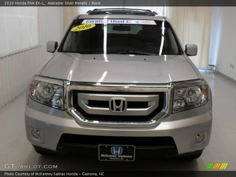 Alabaster Silver Metallic / Black 2010 Honda Pilot EX-L