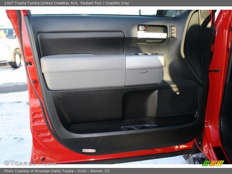 Radiant Red / Graphite Gray 2007 Toyota Tundra Limited CrewMax 4x4