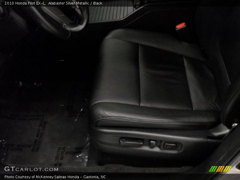 Alabaster Silver Metallic / Black 2010 Honda Pilot EX-L