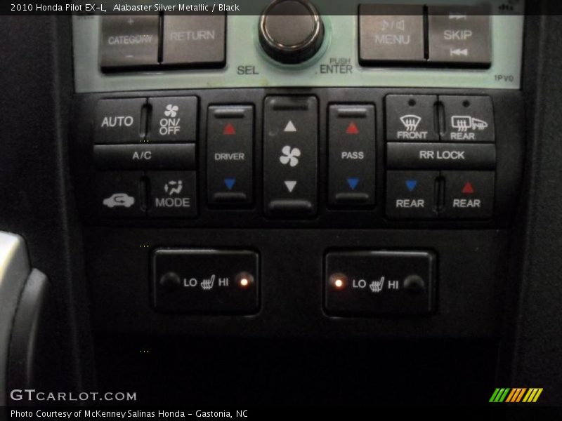 Controls of 2010 Pilot EX-L