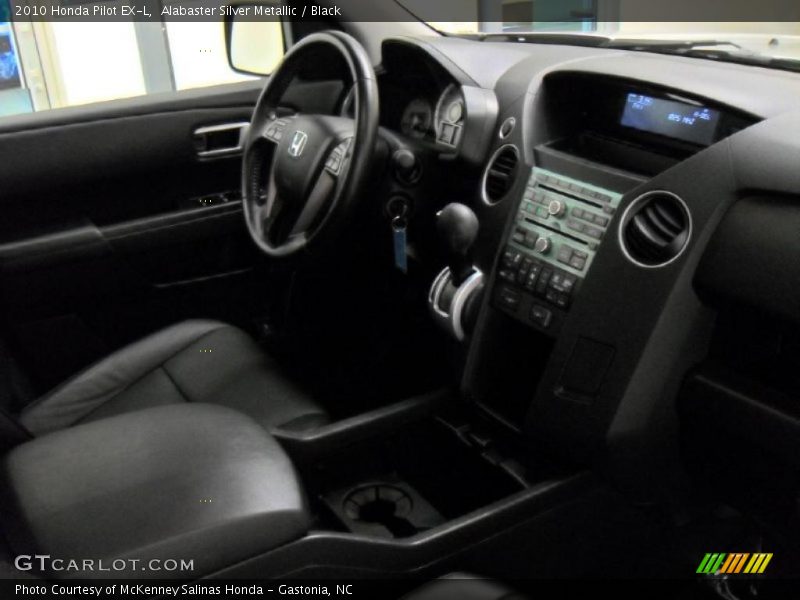 Alabaster Silver Metallic / Black 2010 Honda Pilot EX-L