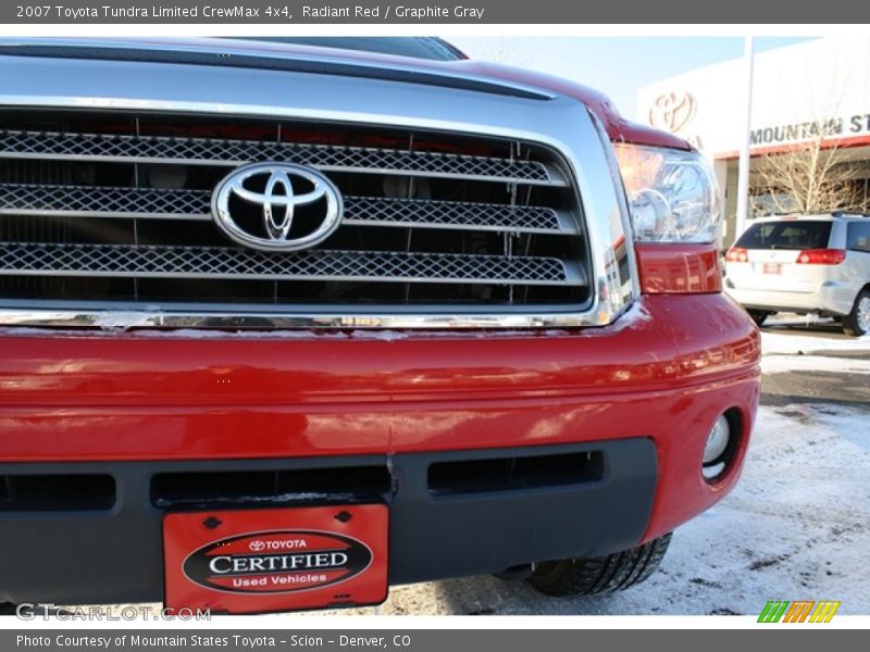 Radiant Red / Graphite Gray 2007 Toyota Tundra Limited CrewMax 4x4