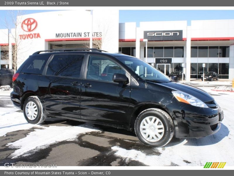 Black / Stone 2009 Toyota Sienna LE