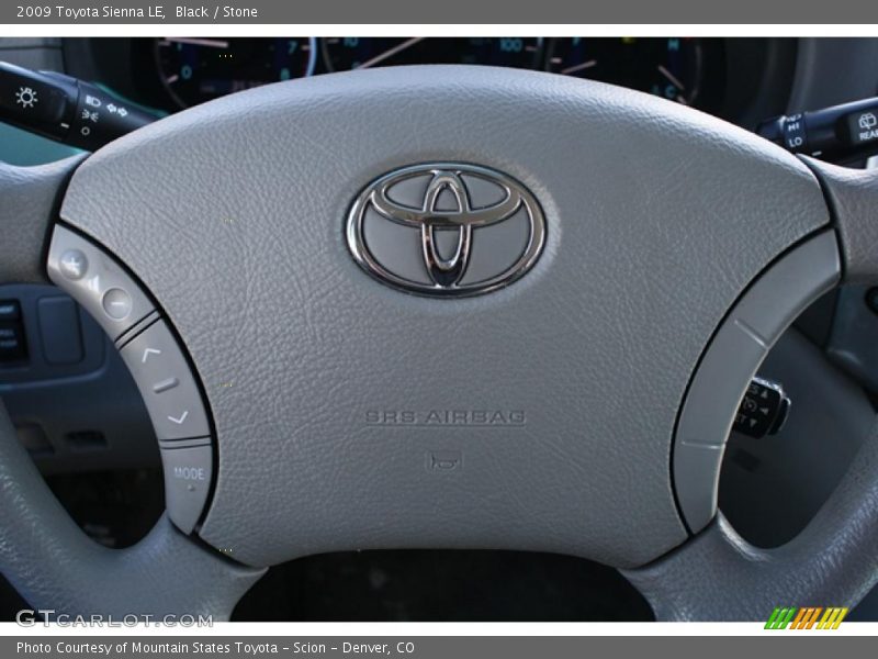 Black / Stone 2009 Toyota Sienna LE