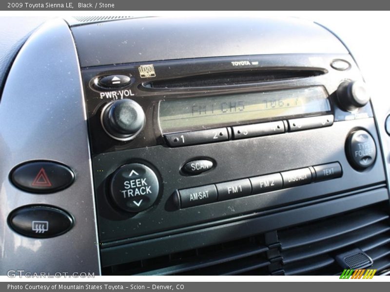 Black / Stone 2009 Toyota Sienna LE