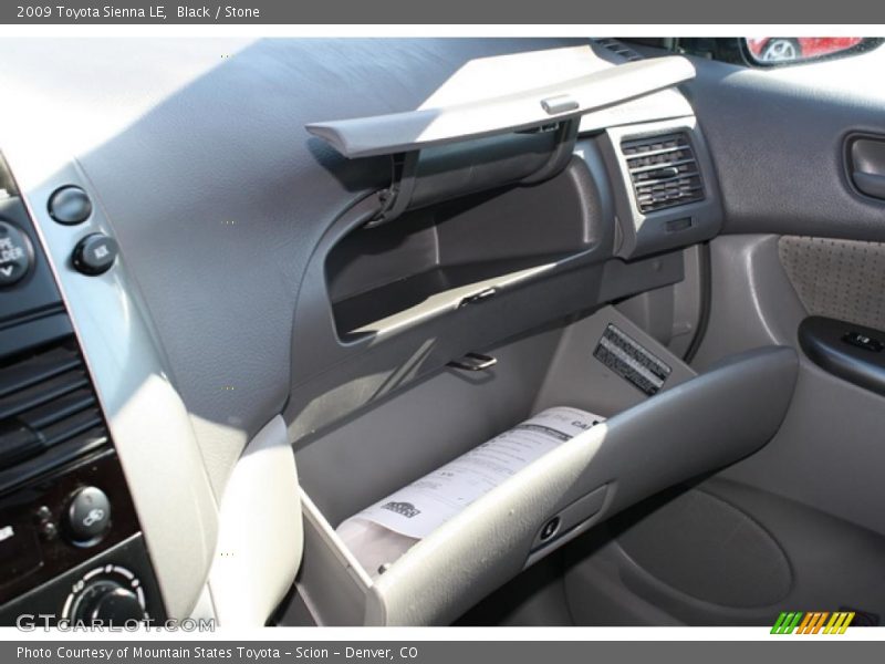 Black / Stone 2009 Toyota Sienna LE