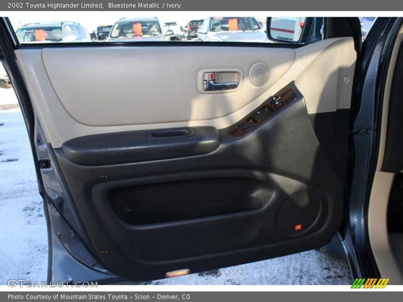 Bluestone Metallic / Ivory 2002 Toyota Highlander Limited
