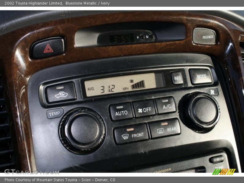 Bluestone Metallic / Ivory 2002 Toyota Highlander Limited