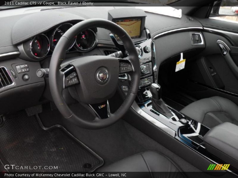 Ebony Interior - 2011 CTS -V Coupe 