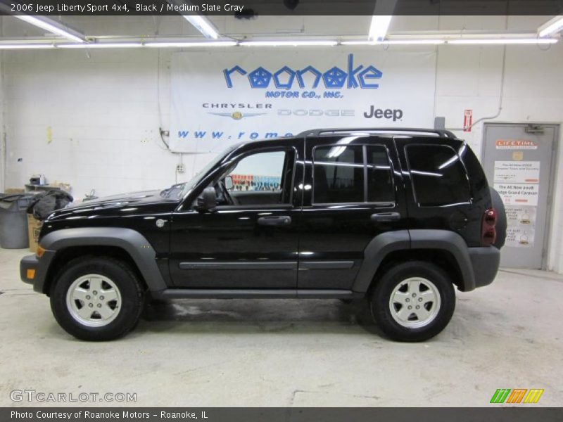 Black / Medium Slate Gray 2006 Jeep Liberty Sport 4x4