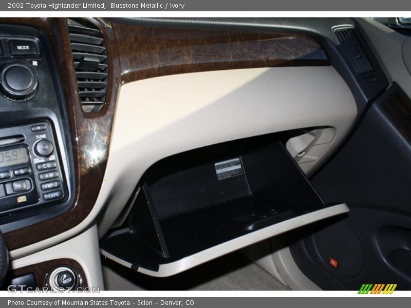 Bluestone Metallic / Ivory 2002 Toyota Highlander Limited