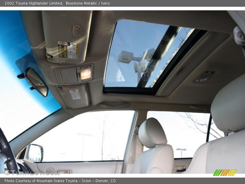 Bluestone Metallic / Ivory 2002 Toyota Highlander Limited