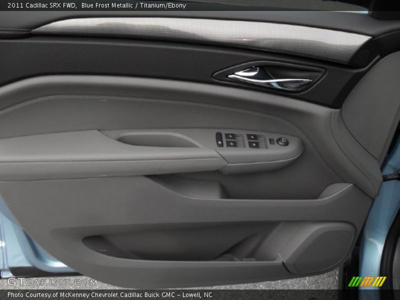 Blue Frost Metallic / Titanium/Ebony 2011 Cadillac SRX FWD