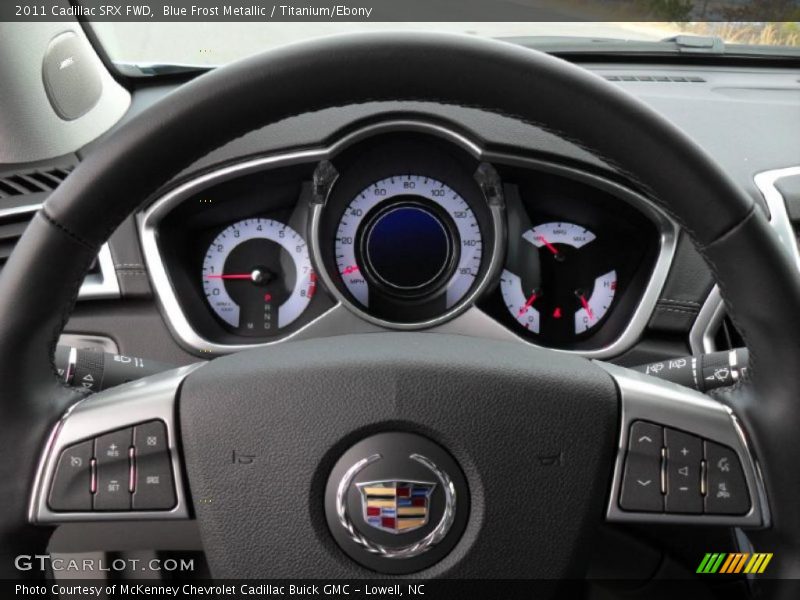 Blue Frost Metallic / Titanium/Ebony 2011 Cadillac SRX FWD