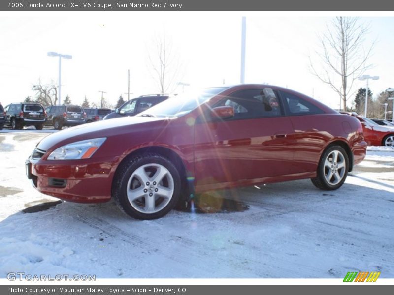 San Marino Red / Ivory 2006 Honda Accord EX-L V6 Coupe