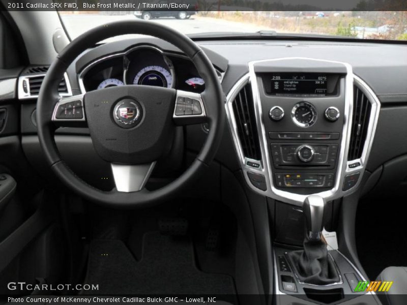 Blue Frost Metallic / Titanium/Ebony 2011 Cadillac SRX FWD
