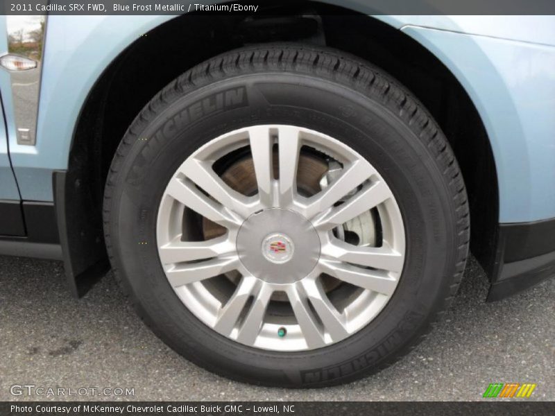 Blue Frost Metallic / Titanium/Ebony 2011 Cadillac SRX FWD