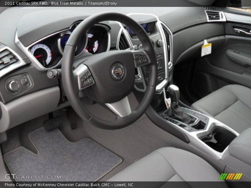 Blue Frost Metallic / Titanium/Ebony 2011 Cadillac SRX FWD