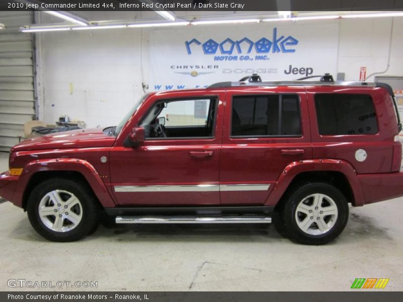 Inferno Red Crystal Pearl / Dark Slate Gray 2010 Jeep Commander Limited 4x4