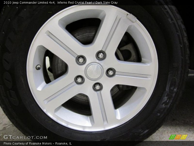 Inferno Red Crystal Pearl / Dark Slate Gray 2010 Jeep Commander Limited 4x4