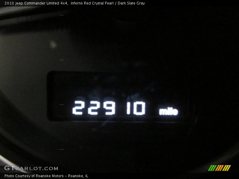 Inferno Red Crystal Pearl / Dark Slate Gray 2010 Jeep Commander Limited 4x4