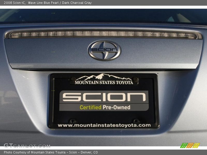 Wave Line Blue Pearl / Dark Charcoal Gray 2008 Scion tC