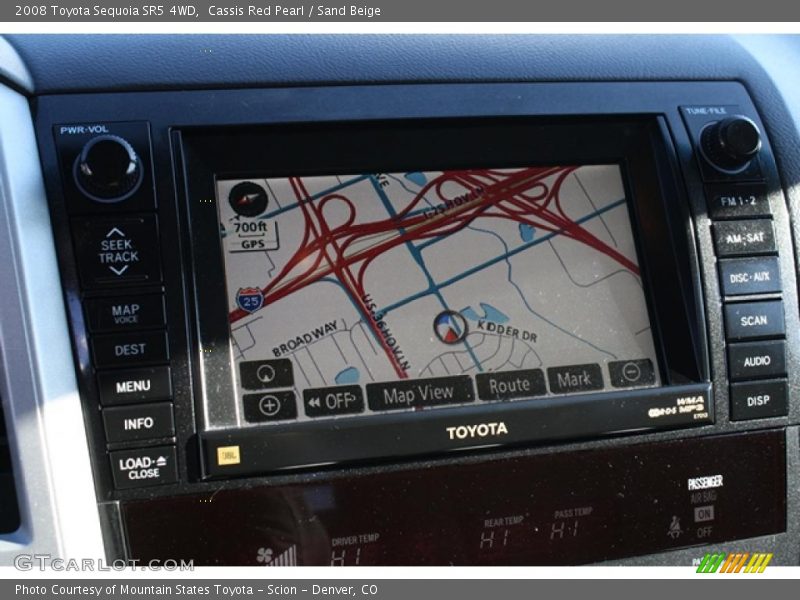 Navigation of 2008 Sequoia SR5 4WD