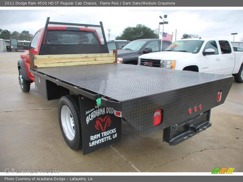 Flame Red / Dark Slate/Medium Graystone 2011 Dodge Ram 4500 HD ST Regular Cab Chassis