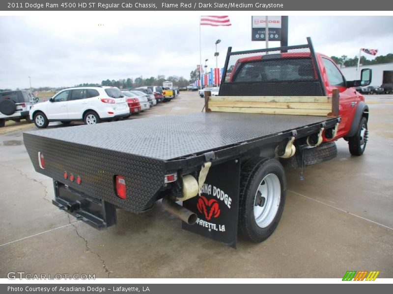 Flame Red / Dark Slate/Medium Graystone 2011 Dodge Ram 4500 HD ST Regular Cab Chassis