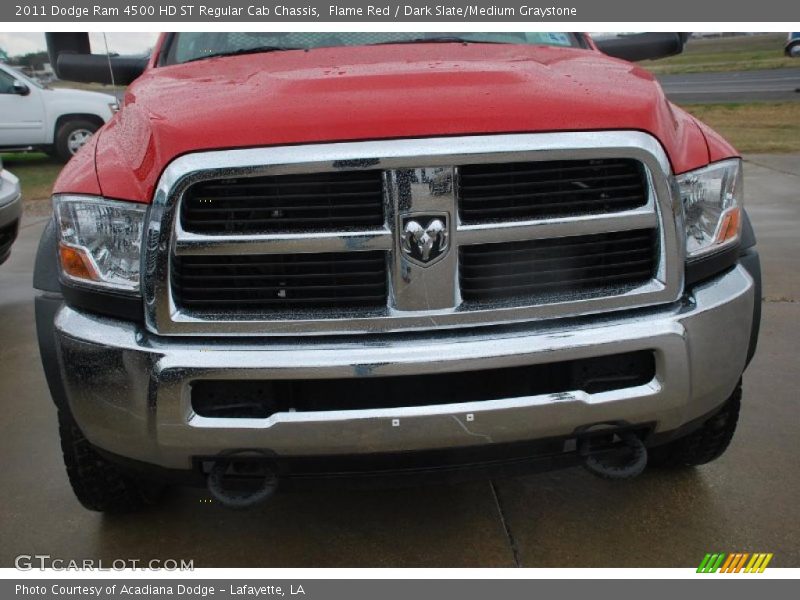 Flame Red / Dark Slate/Medium Graystone 2011 Dodge Ram 4500 HD ST Regular Cab Chassis