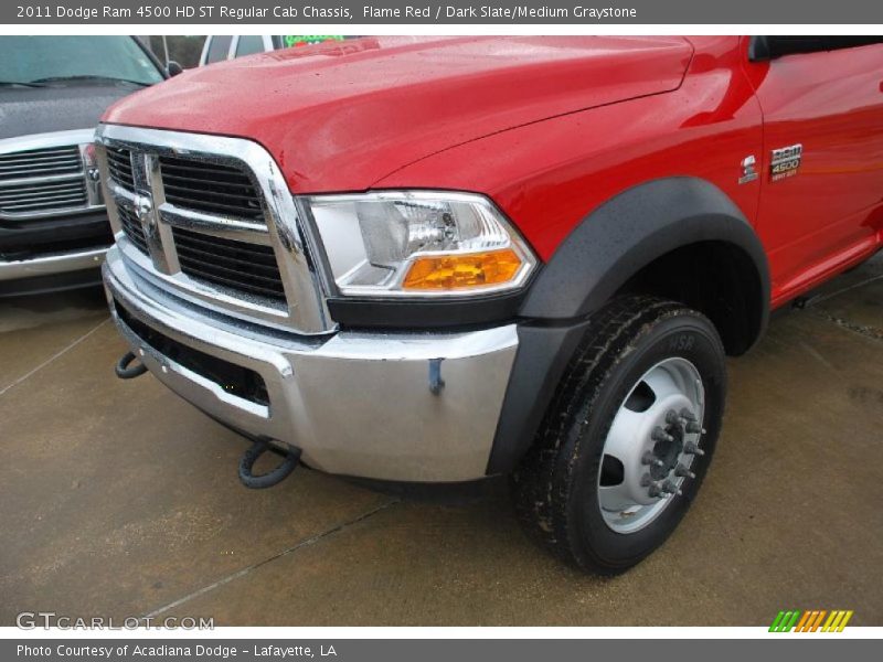 Flame Red / Dark Slate/Medium Graystone 2011 Dodge Ram 4500 HD ST Regular Cab Chassis
