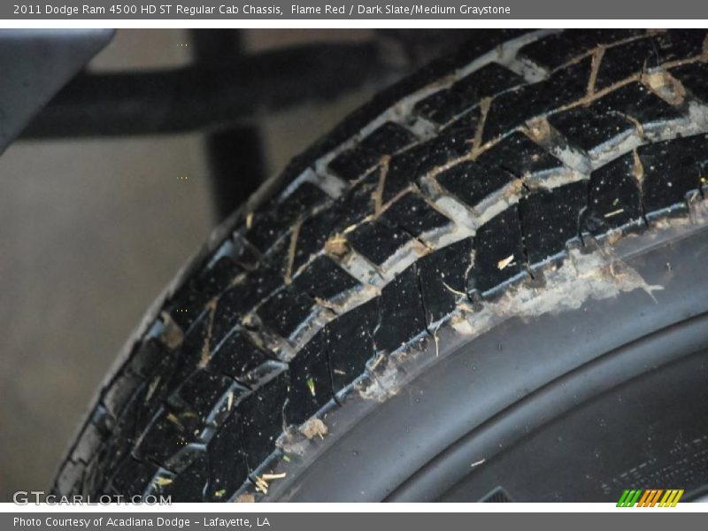 Flame Red / Dark Slate/Medium Graystone 2011 Dodge Ram 4500 HD ST Regular Cab Chassis