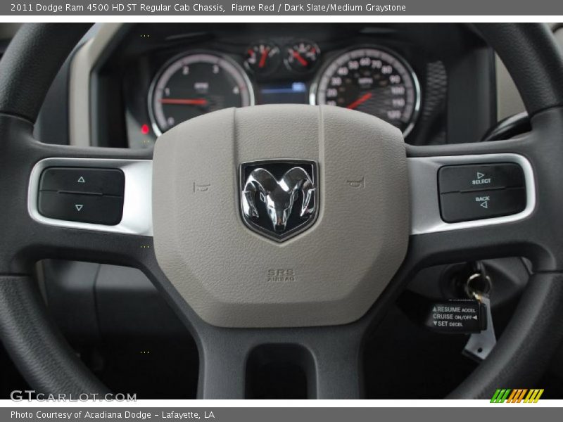 Flame Red / Dark Slate/Medium Graystone 2011 Dodge Ram 4500 HD ST Regular Cab Chassis
