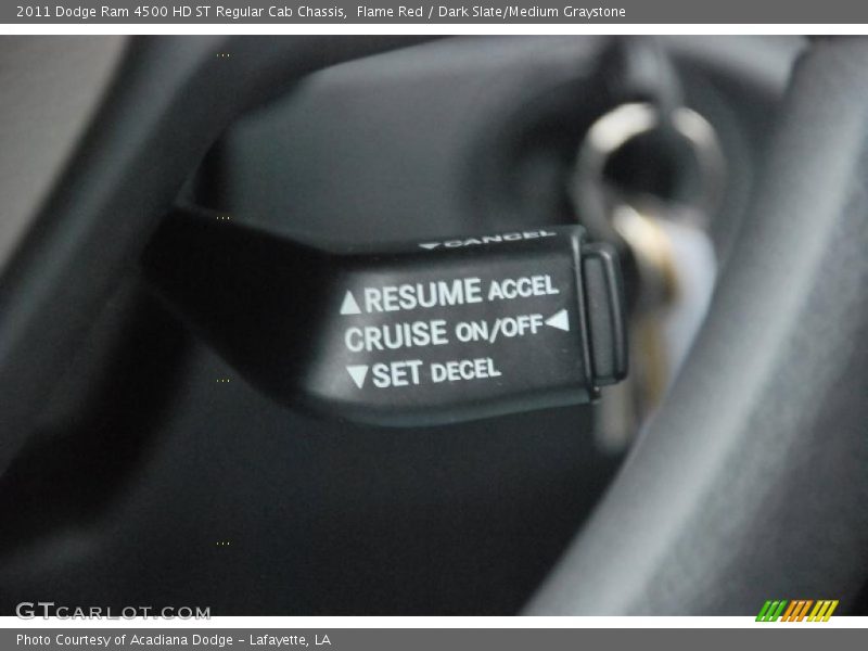 Flame Red / Dark Slate/Medium Graystone 2011 Dodge Ram 4500 HD ST Regular Cab Chassis