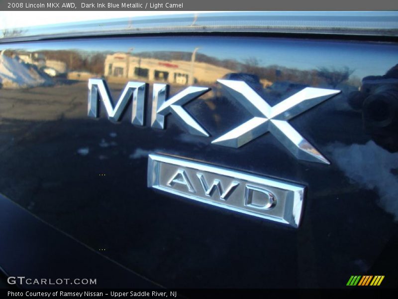Dark Ink Blue Metallic / Light Camel 2008 Lincoln MKX AWD