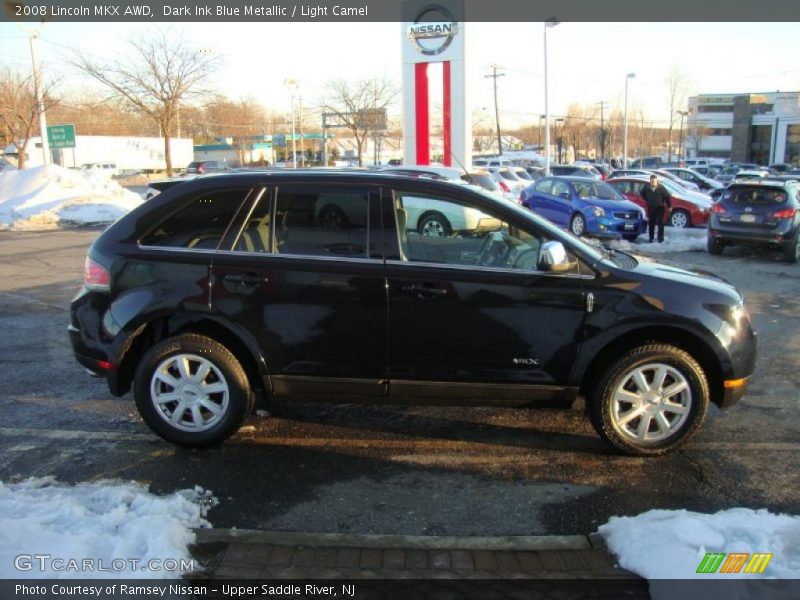 Dark Ink Blue Metallic / Light Camel 2008 Lincoln MKX AWD