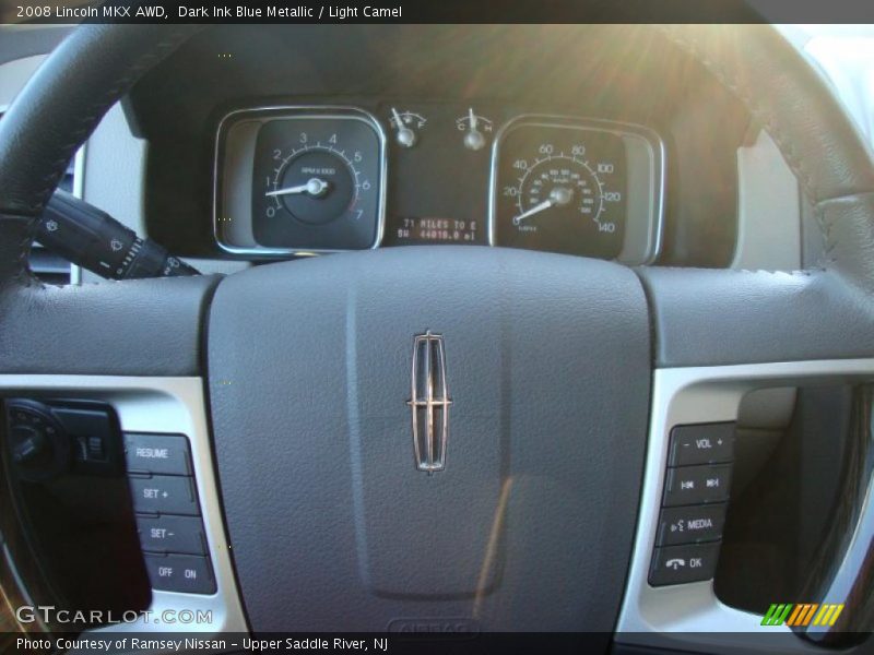 Dark Ink Blue Metallic / Light Camel 2008 Lincoln MKX AWD