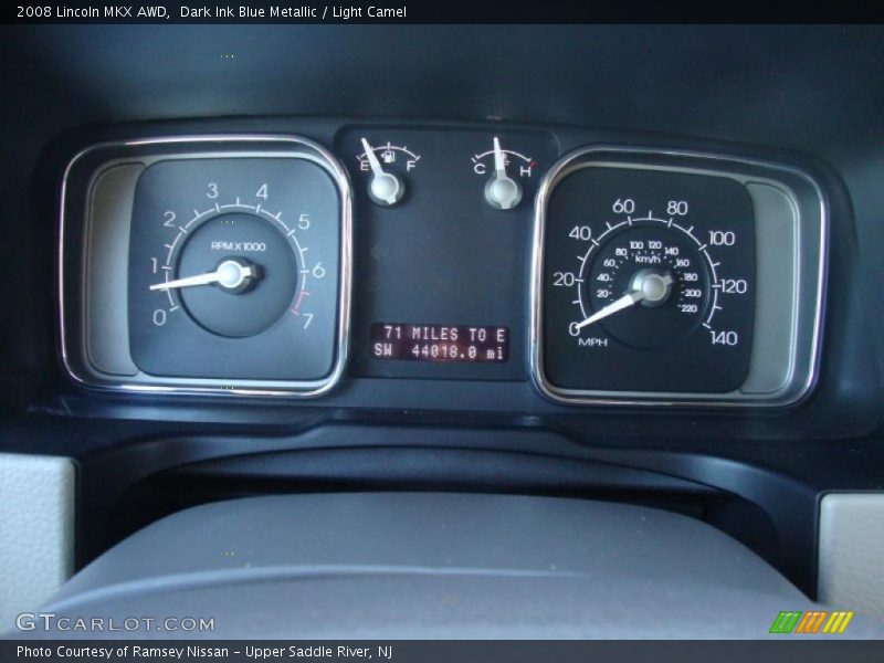 Dark Ink Blue Metallic / Light Camel 2008 Lincoln MKX AWD
